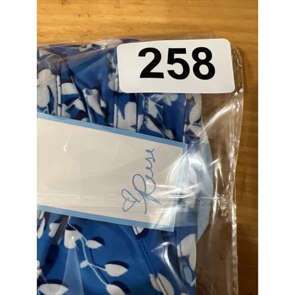 Draper James Floral Bohemian Blue Slip Wide Strap Scoop Neck Mini Dress L/XL NWT - Picture 11 of 11